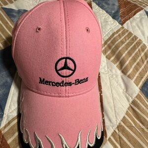 Mercedes-Benz Pink with Black and White Baseball Cap
